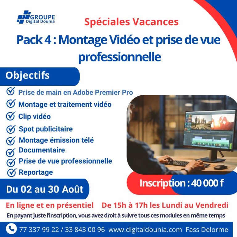 Montage Vidéo & Prise de Vue Professionnelle