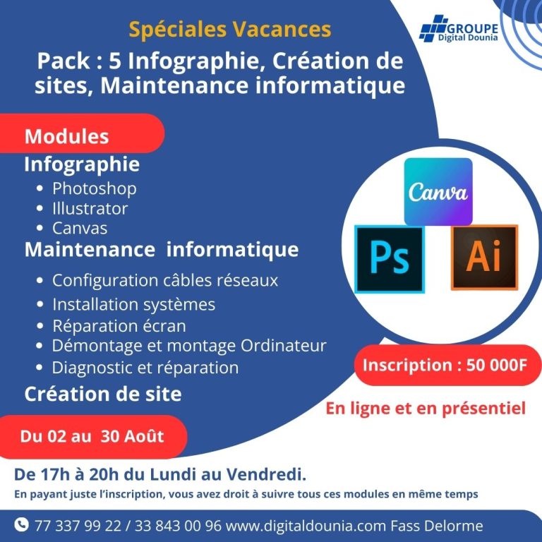 Infographie, Création de Sites & Maintenance
